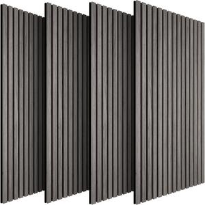 Tectake Akustické panely Sonic Wall IV v dřevěném vzhledu - šedý dub