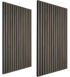 Tectake Nástěnné panely Sonic Wall II v dřevěném vzhledu - šedý dub,Sada 2 kusů