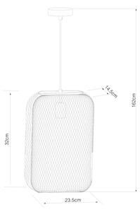Lucide 78392/01/30 - Lustr na lanku MESH 1xE27/60W/230V černá