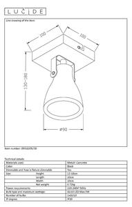 Lucide 05910/05/30 - LED Stmívatelné bodové svítidlo CONCRI 1xGU10/5W/230V
