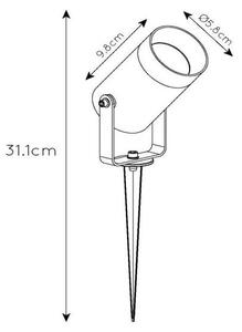 Lucide 09832/01/30 - Venkovní bodové svítidlo TAYLOR 1xGU10/50W/230V IP65