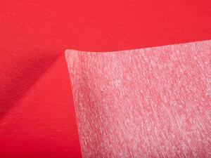 Biante Dekorační oválný ubrus Leona LN-106 Jahodově červený žíhaný 50x100 cm
