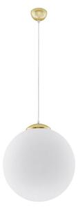 Sollux SL.0717 - Lustr na lanku TOYA 1xE27/60W/230V pr. 40 cm bílá/zlatá