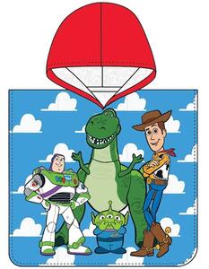 Dětské plážové pončo - osuška s kapucí Toy Story - Příběh Hraček - 100% bavlna, gramáž 300 g/m², 50 × 115 cm, pro děti 3 až 6 le
