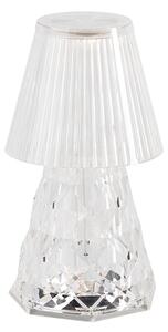 Stolní lampa transparentní sklo vč. LED dobíjecí IP44 - Lola 20 Lux