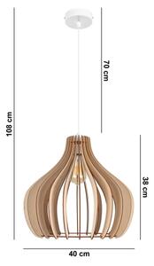 Lustr na lanku WILL 1xE27/60W/230V bílá