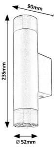 Rabalux 5073 - Nástěnné svítidlo ZIRCON 2xGU10/5W/230V