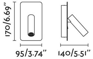 FARO 62118 - LED Nástěnné bodové svítidlo SUAU LED/3W/230V černá