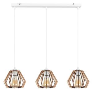 Lustr na lanku BERGO 3xE27/60W/230V bílá