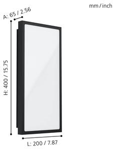 Eglo 99533 - LED Venkovní nástěnné svítidlo CASAZZA LED/16W/230V IP44