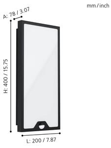 Eglo 99521 - LED Venkovní svítidlo se senzorem CASAZZA LED/16W/230V IP44
