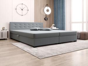 Manželská postel s úložným prostorem 140x200 ROSIE 11 - šedá