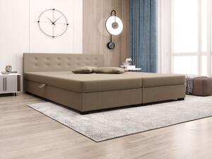 Manželská postel s úložným prostorem 160x200 ROSIE 11 - světle hnědá