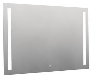 Hranaté zrcadlo 120x70 cm s LED osvětlením, topná fólie, senzor s nastavitelnou teplotou 2700-6500K, IP44 ZIL12070TLEDS