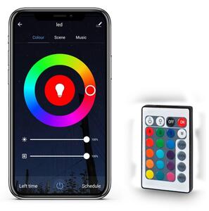Solight WM57 - LED RGB Stmívatelný pásek LED/20W/230V 5m IP65 Tuya + DO
