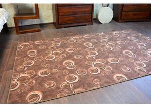 Associated Weavers Kusový koberec Drops 043 tmavě hnědý Rozměr: 300x300 cm