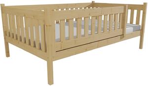 Dětská postel M 012 XL NEW* (Barva dřeva: surové dřevo, Rozměr: 140 x 200 cm)