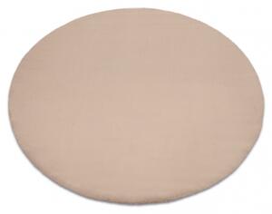 Kulatý koberec BUNNY taupe, béžový, imitace králíčí kožešiny velikost kruh 100 cm | krásné koberce cz