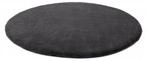 Makro Abra Kulatý koberec BUNNY antracitový Rozměr: průměr 80 cm