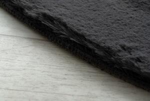 Makro Abra Kulatý koberec BUNNY antracitový Rozměr: průměr 80 cm