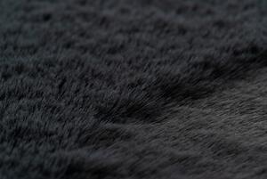 Makro Abra Kulatý koberec BUNNY antracitový Rozměr: průměr 100 cm