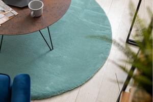 Makro Abra Kulatý koberec BUNNY aqua modrý Rozměr: průměr 80 cm