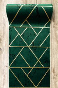 Makro Abra Běhoun EMERALD 1012 geometrický zelený zlatý Šíře: 70 cm