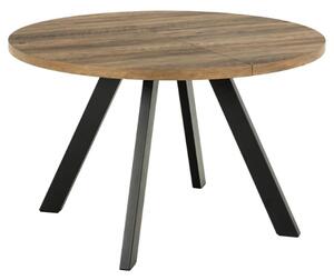Actona Jídelní rozkládací stůl Zalida 120/210 cm dub amber/černý