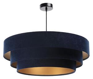 Lustr na lanku TRINITI 1xE27/60W/230V modrá/zlatá