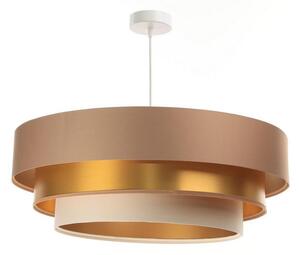 Lustr na lanku TRINITI 1xE27/60W/230V béžová/zlatá