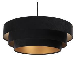 Lustr na lanku TRINITI 1xE27/60W/230V černá/zlatá