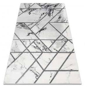 Makro Abra Kusový koberec EMERALD 0085 Luxusní moderní geometrický bílý stříbrný Rozměr: 200x290 cm