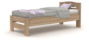 Laminová postel CAROL 90×200 DBI - DUB BÍLÝ (na výběr více variant)