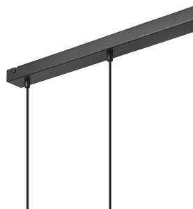 Lustr na lanku NICO 3xE27/60W/230V černá