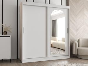 Šatní skříň Kreloin 180, Barva: bílá, Zásuvky: Ne 5903211418082