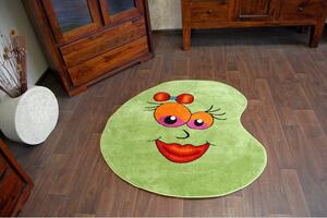 Makro Abra Dětský kusový koberec PAINT - 1552 green zelený Rozměr: průměr 120 cm