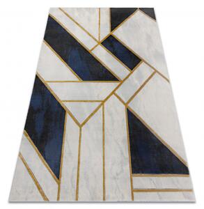 Dywany Luszczow Kusový koberec EMERALD EXCLUSIVE 1015 mramor, geometrický tmavě modrý / zlato Rozměr koberce: 120 x 170 cm
