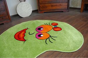 Makro Abra Dětský kusový koberec PAINT - 1552 green zelený Rozměr: průměr 120 cm