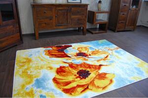 Makro Abra Dětský kusový koberec PAINT - F516 cream květy Rozměr: 160x220 cm