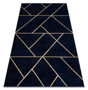 Dywany Luszczow Kusový koberec EMERALD EXCLUSIVE 1012 geometrický tmavě modrý / zlato Rozměr koberce: 180 x 270 cm