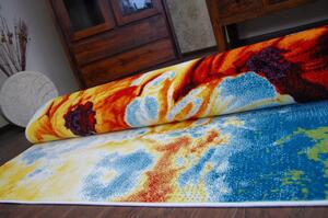 Makro Abra Dětský kusový koberec PAINT - F516 cream květy Rozměr: 140x190 cm