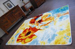 Makro Abra Dětský kusový koberec PAINT - F516 cream květy Rozměr: 160x220 cm