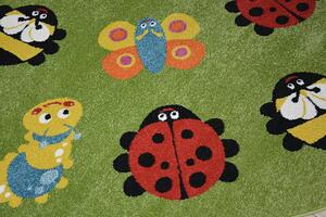 Makro Abra Dětský koberec PAINT G4774 - čtvrt kulatý Rozměr: 200x200 cm