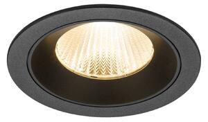 BIG WHITE SLV NUMINOS L Stropní vestavné svítidlo, 2700 K, 40°, IP20, kulaté, černé 1010160