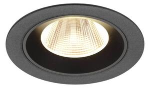 BIG WHITE SLV NUMINOS M Stropní vestavné svítidlo, 3000 K, 20°, IP20, kulaté, černé 1009613