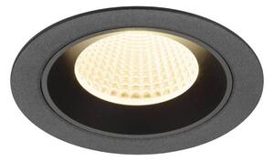 BIG WHITE SLV NUMINOS M Stropní vestavné svítidlo, 3000 K, 40°, IP20, kulaté, černé 1009616