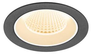 BIG WHITE SLV NUMINOS M Stropní vestavné svítidlo, 2700 K, 40°, IP20, kulaté, černé / bílé 1009599