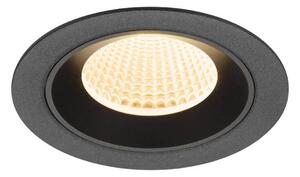 BIG WHITE SLV NUMINOS M Stropní vestavné svítidlo, 2700 K, 40°, IP20, kulaté, černé 1009598