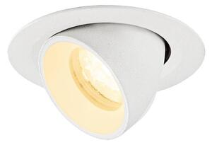 BIG WHITE SLV NUMINOS GIMBLE XS Stropní vestavné svítidlo, 3000 K, 40°, IP20, kulaté, bílé 1010057