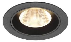 BIG WHITE SLV NUMINOS M Stropní vestavné svítidlo, 2700 K, 20°, IP20, kulaté, černé 1009595